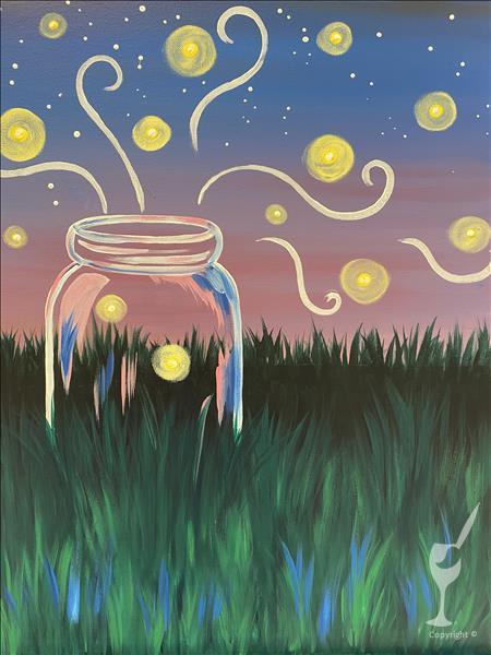 Sunset Fireflies-NEW Art for Teens/adults! 13+