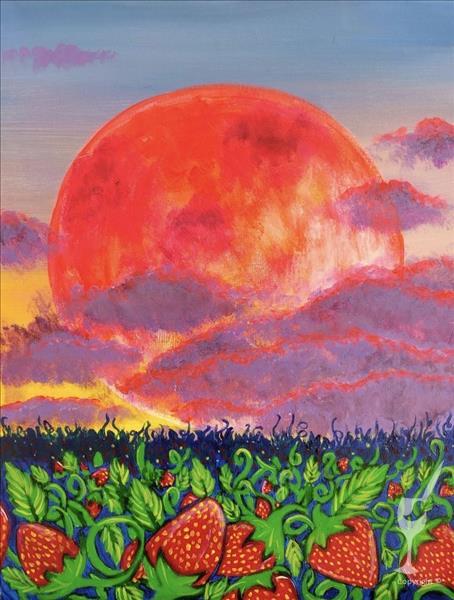 How to Paint Strawberry Super Moon