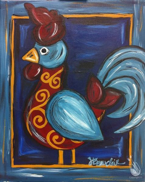 Coffee N Canvas METAL CHICKEN Great Kitchen Decor!