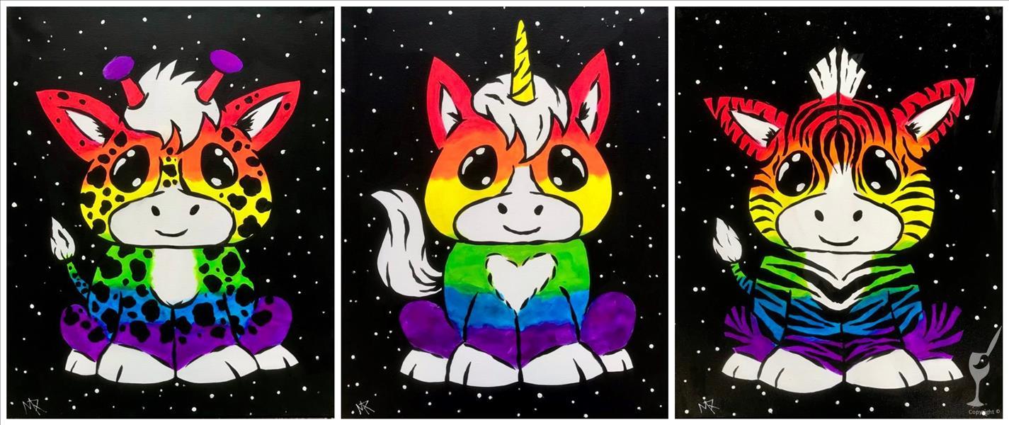 How to Paint WINTER BREAK! Choose Your Rainbow Animal