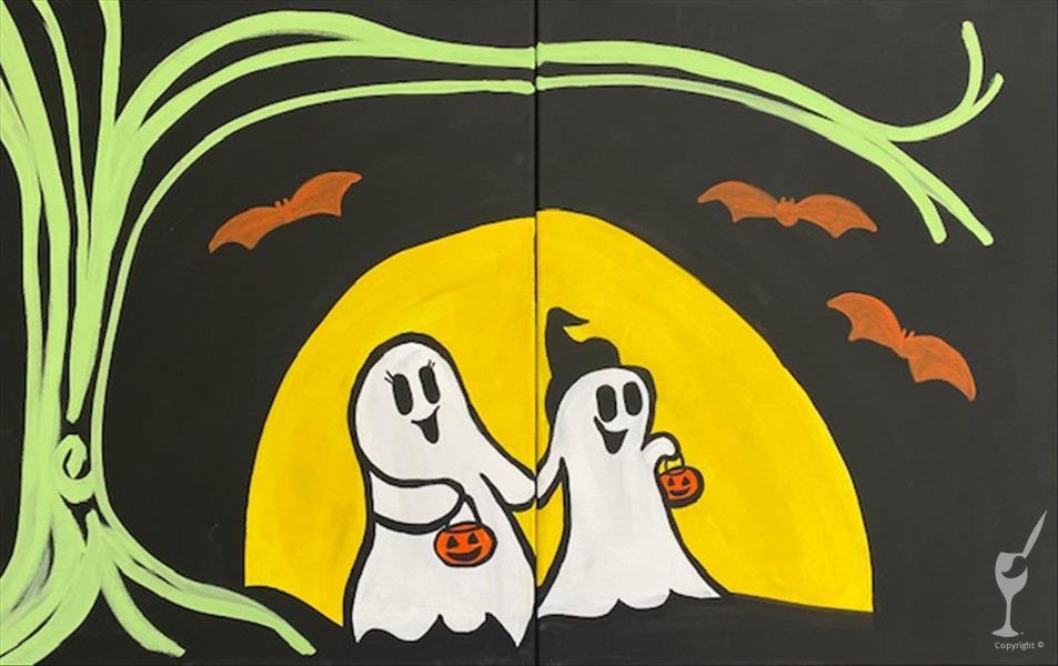 How to Paint Mommy and Me Trick or Treating (ALL AGES!)