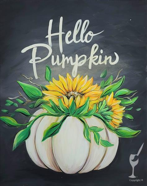 How to Paint Hello Pumpkin
