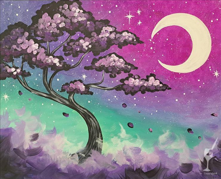 Mystic Midnight Tree!  Painting Only
