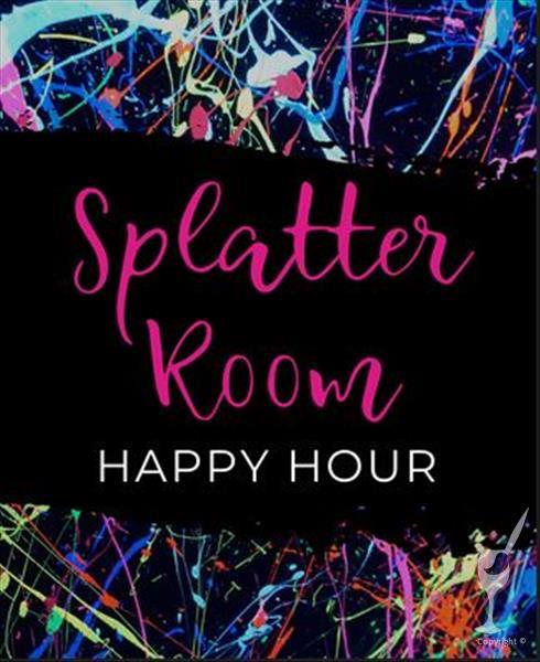 How to Paint Get Messy In The Splatter Room | Drink Included!