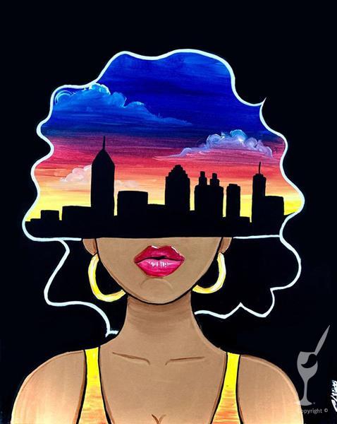 A City Girl--Ladies' Night--Best Selling Art 2023!