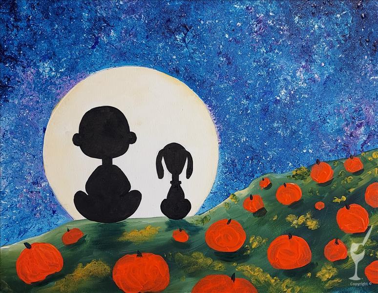 How to Paint A Great Pumpkin Patch (Ages 6+) *pre-sketched
