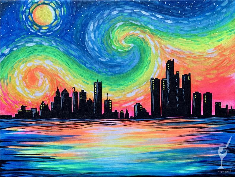 NEW! Bright Starry Night in The City