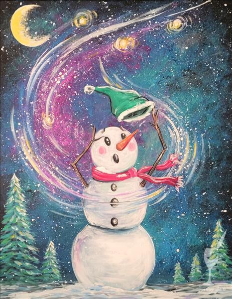 Galactic Snowman - Painting Class Only