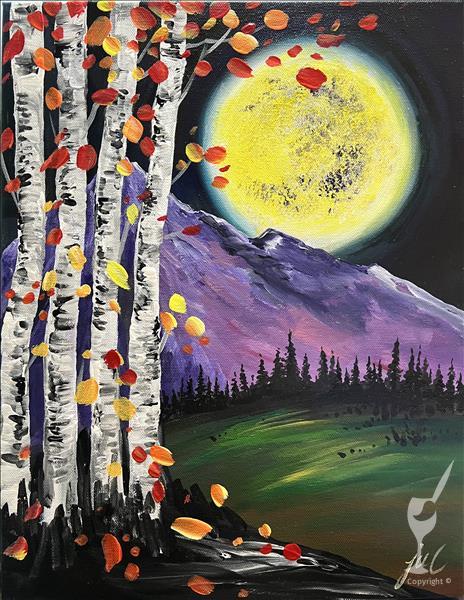 *NEW ART* Moonlit Birches