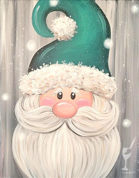 NEW ART-Rustic Santa Claus-ADD A CANDLE