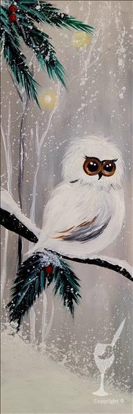 NEW! Owl in the Snow *add candle