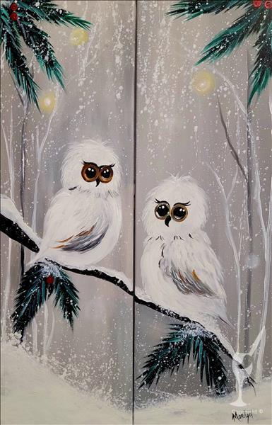 Snowy Owls - Single or Date Night Set!