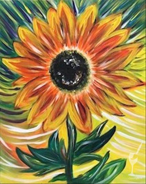 Rainbow Burst Sunflower