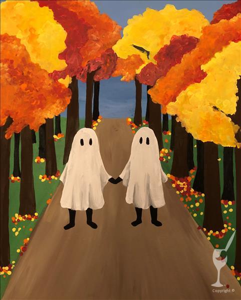 Ghosts in the Woods: 1/2 off glasses of wine!
