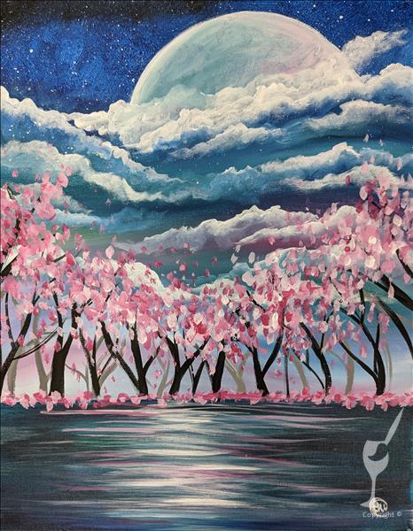 Winter Blossoms Under the Moon *New Art Alert