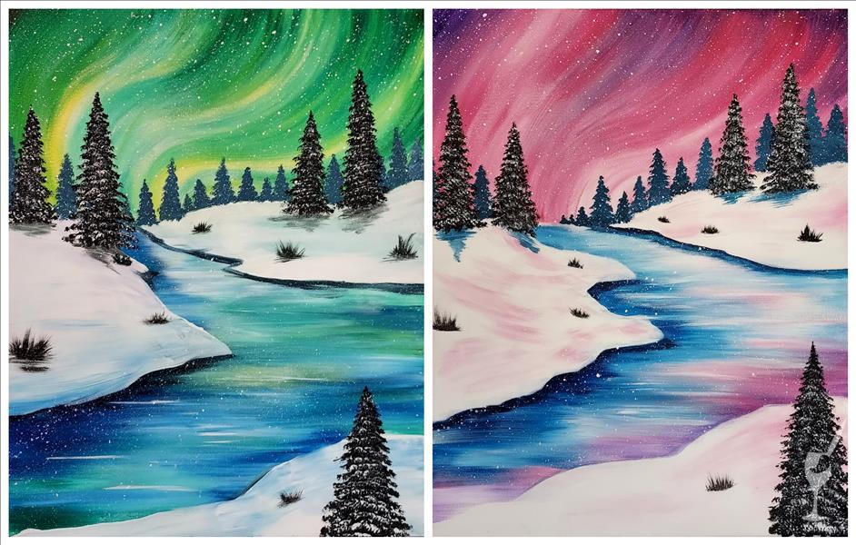 Northern Lights Reflection - Pick your Colors