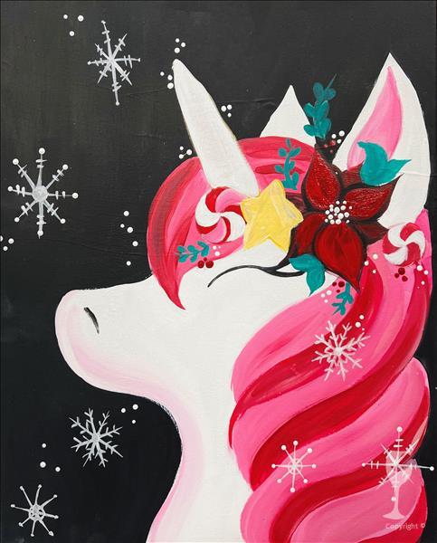 Flower Crown Unicorn - Christmas