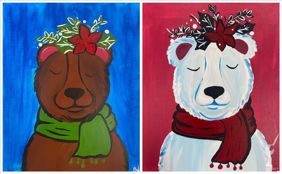 How to Paint FAMILY SUNDAY!!! Chilly Bears - Set