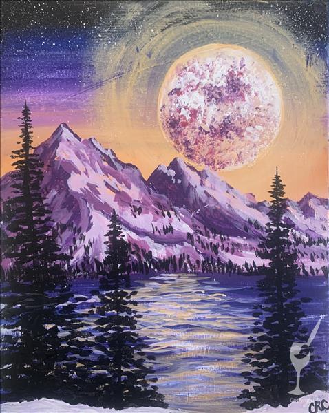How to Paint Winter Nights *add candle