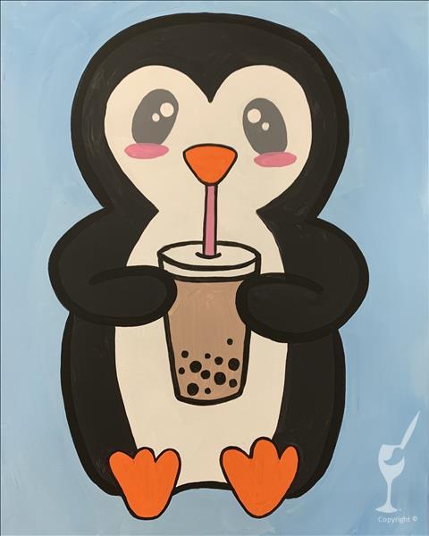Boba Penguin* Ages 7&Up * Pre-Drawn On