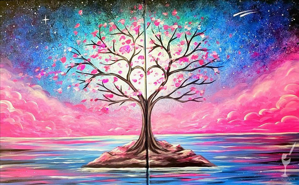 Galactic Love Tree - Paint & Candle Bundle(21+)