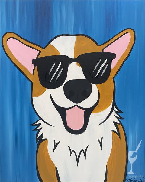 How to Paint NEW! FAMILY FUN! Cool Corgi (Ages 6+)