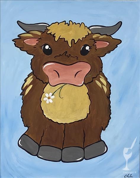 Daisy the Highland Cow* Ages 7&Up* Pre-Drawn On