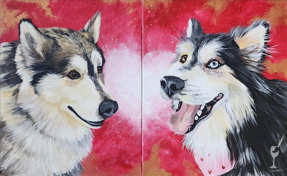 Paint Your Pet Valentine, Single or Buy 2 for set
