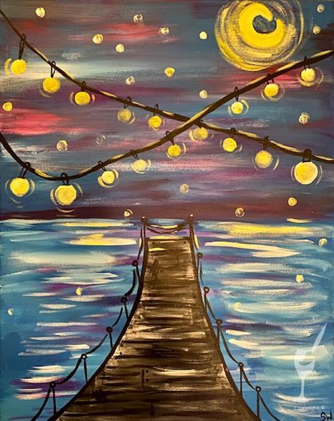Southern Lights at Night- Painting Only!