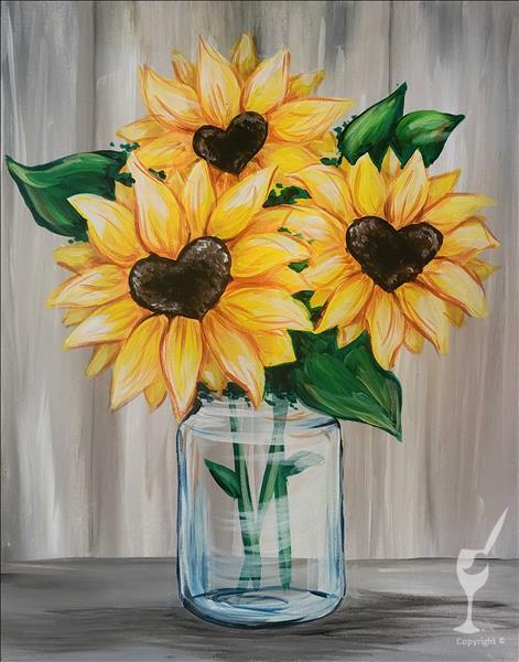 COFFEE & CANVAS - Sunflower Love! CANVAS or WOOD