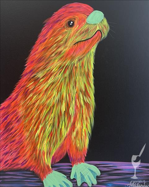 Neon Aquarium Animals - Otter