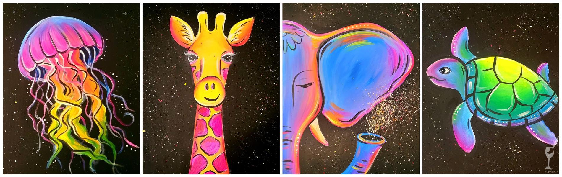 *Blacklight* ALL AGES - Glow Animals!