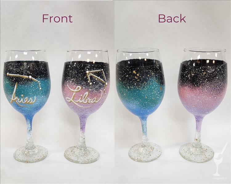 TWISTED TUE. 2x Paint Points Wine Glass Set (18+)
