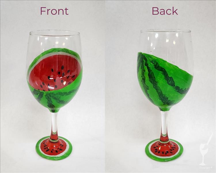 Watermelon Wine Glass Set