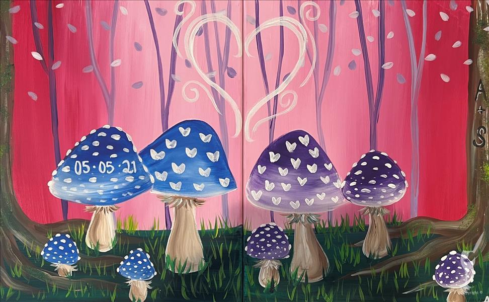How to Paint Mushroom Love *Date Night Set*