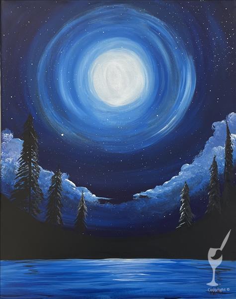 How to Paint Moonlight Dream | $2 Beer & House Wine Tonight!