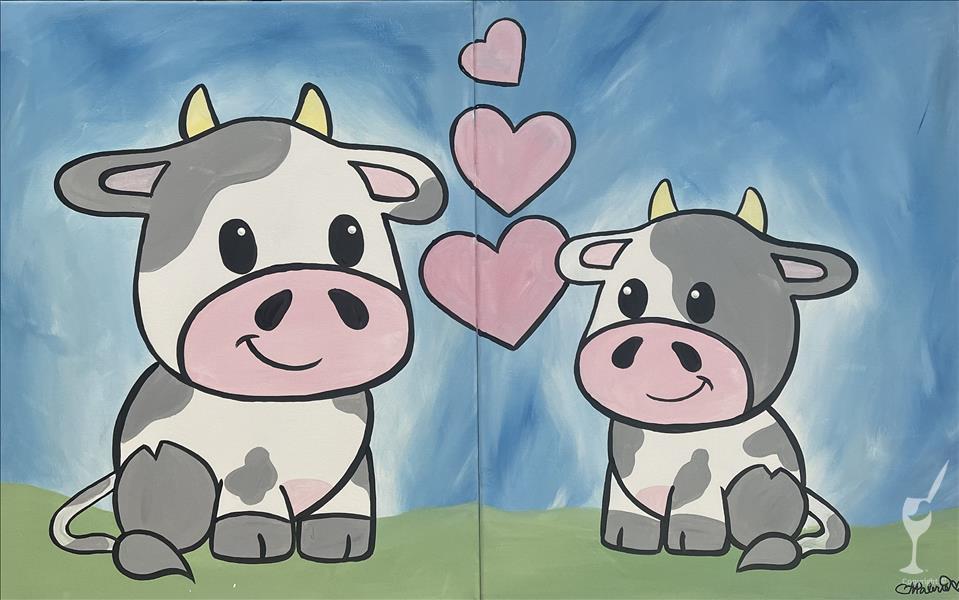 "I Love Moo" - Set of 2 for Mommy & Me!