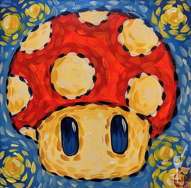 Let's-a Gogh! Mushroom **Only $25