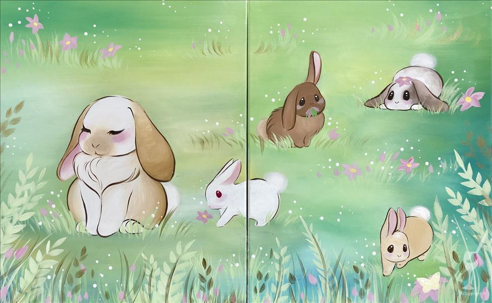 Bunny Family Love -  mommy and me/ pick a side