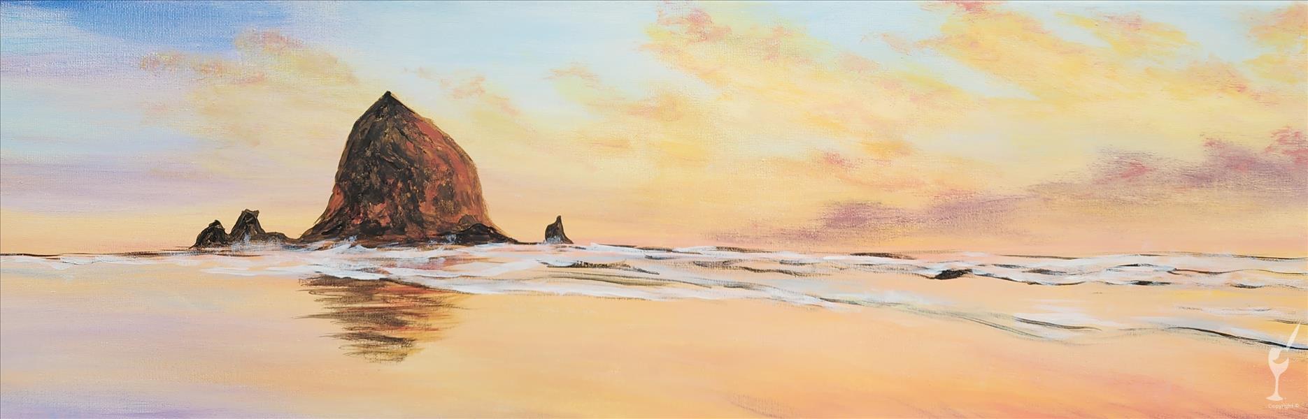 Sunset Clouds Over Haystack Rock+ ADD A DIY CANDLE