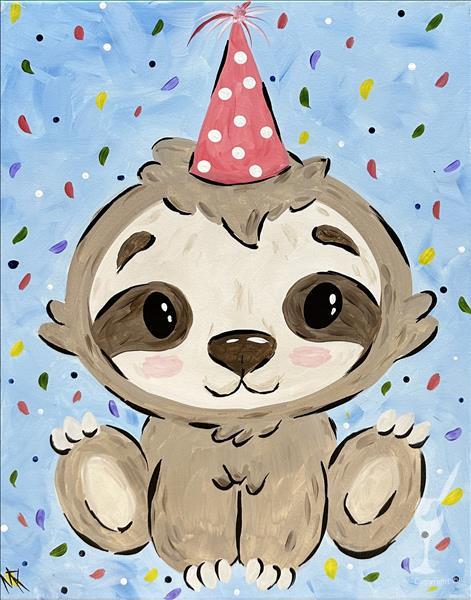 Party Animals-Sloth* Ages 7&Up * Pre-Drawn On