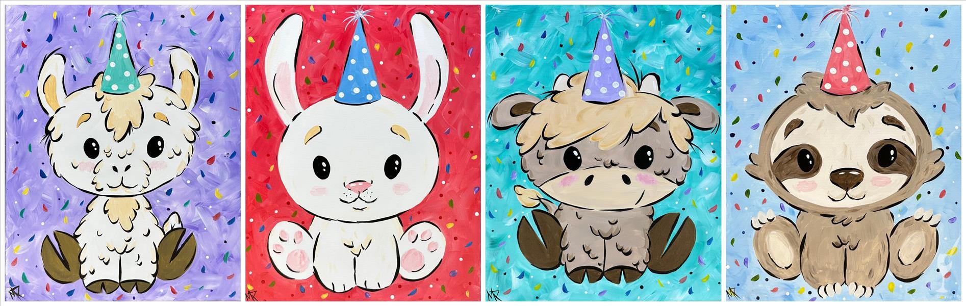 How to Paint *NEW ART* Pick Your Party Animal!