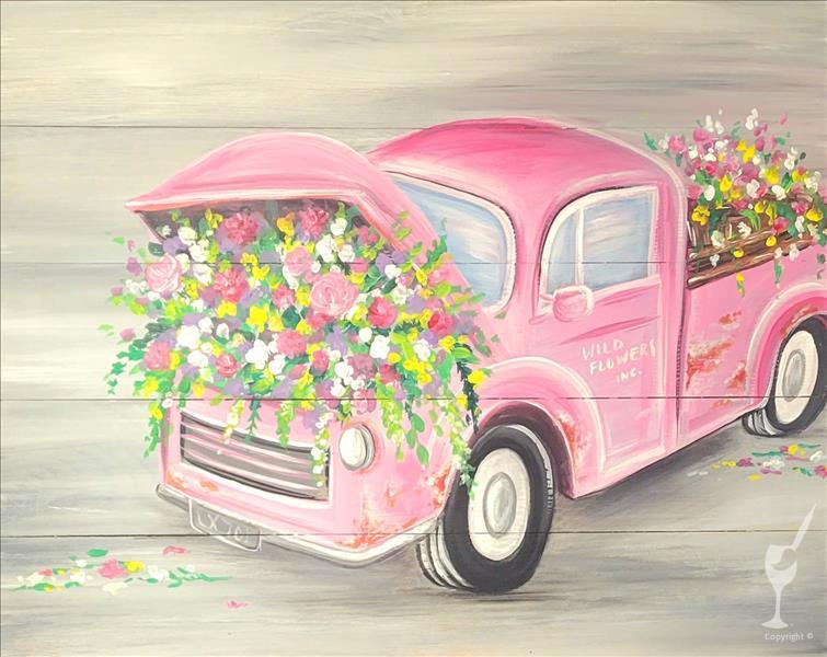 Flower Truck* Ages 13&Up * Pre-Drawn On