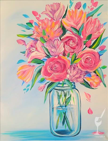 ART IN THE AFTERNOON! Cheerful Bouquet (21+)