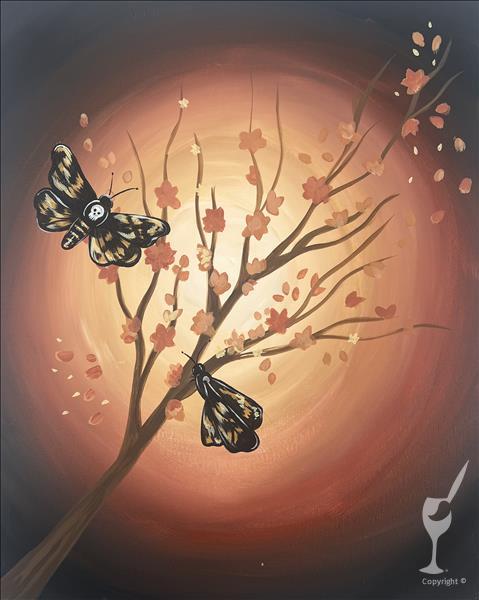 NEW ART! Death Moth Cherry Blossom!