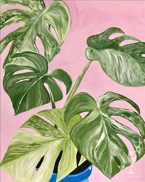 How to Paint Modern Monstera