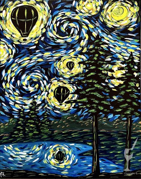 Starry Night Over the Pines