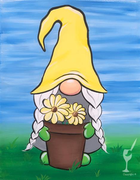 Gnomette in Spring-Add a Candle for $15!