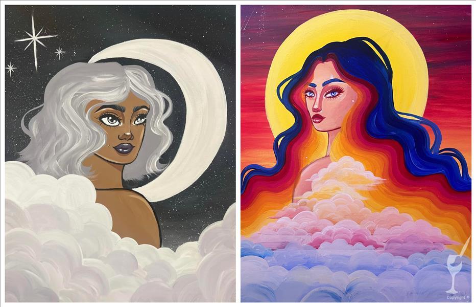 Sun and Moon Goddess **Blacklight Ladies Night**