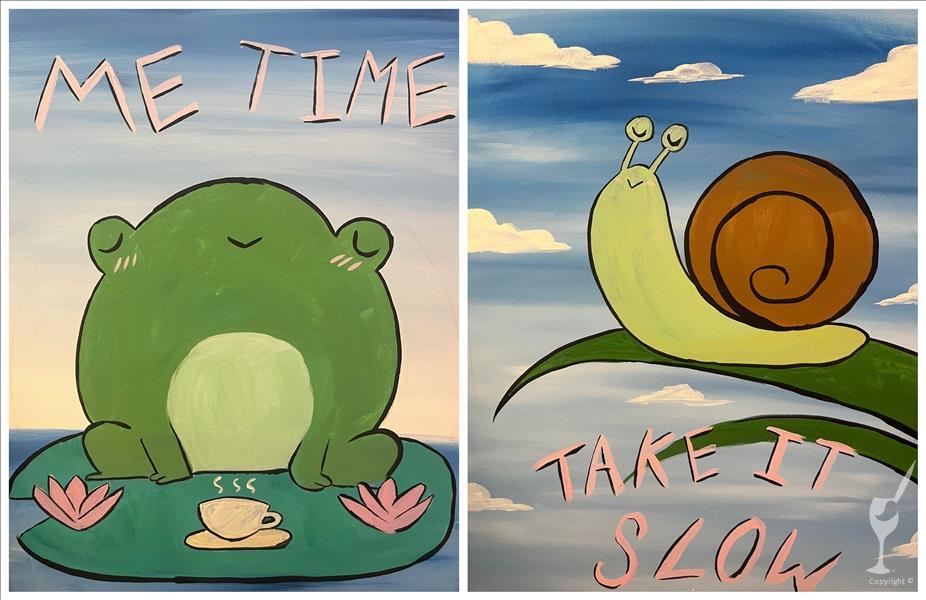 Tea Party Friends! Pick Froggie or Snail